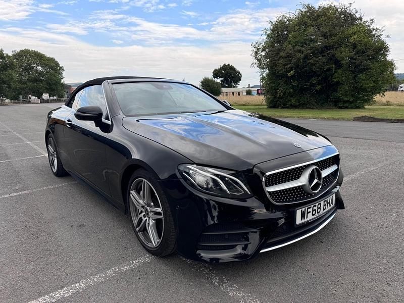 Used Mercedes E300 AMG line 2018 Black Cabriolet