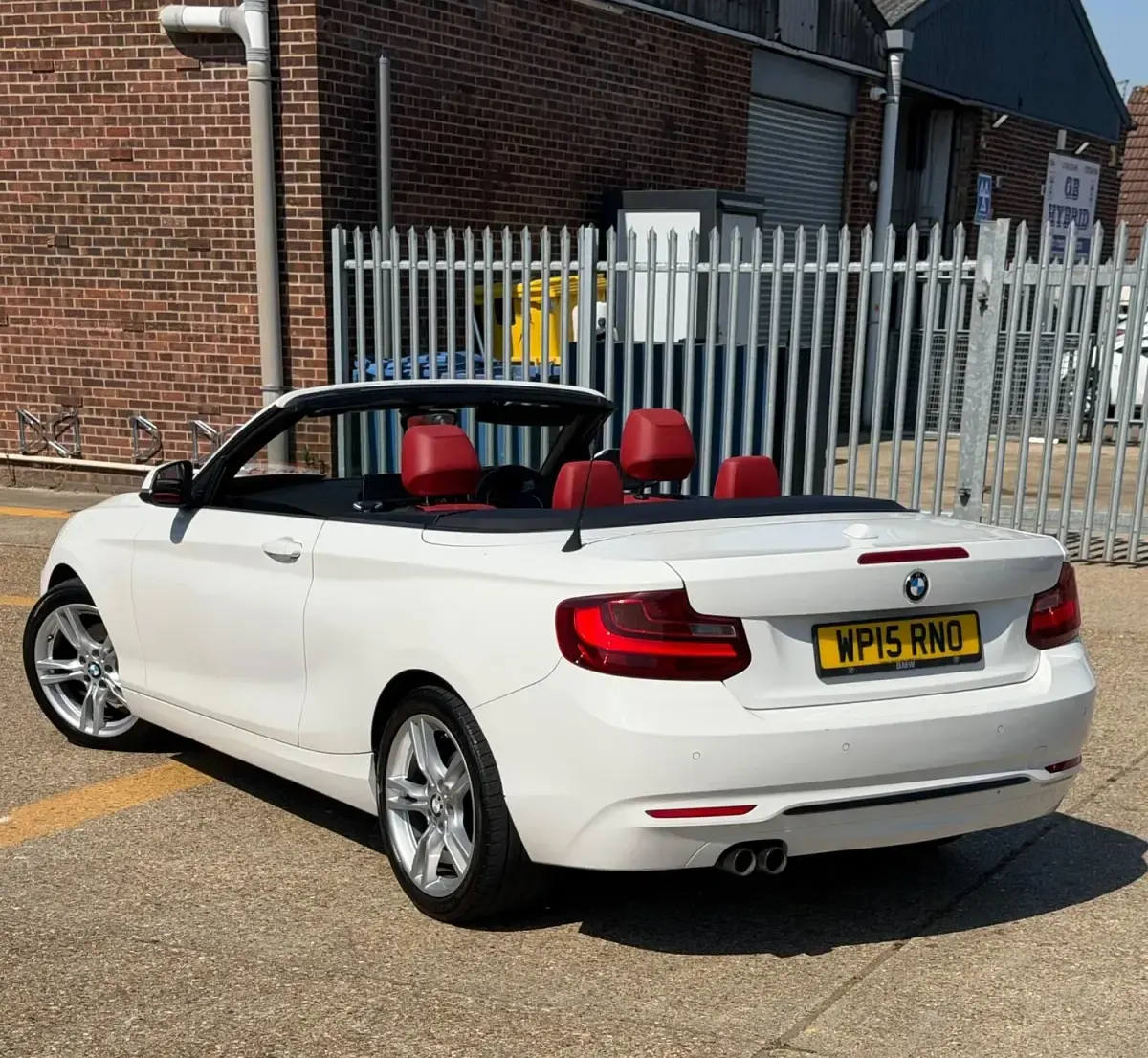 Used BMW 220 Sport Line 2015 White Cabriolet