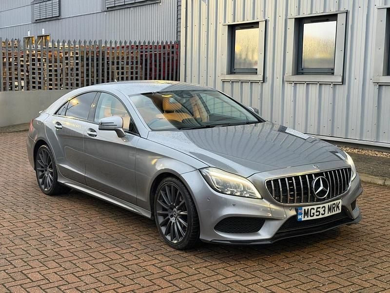 Silver Used 2015 Mercedes CLS220 AMG line Coupe | £9,990 (Fair price) - Image 1/4