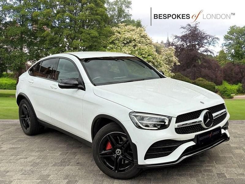 White Used 2019 Mercedes GLC220 AMG line Coupe | £23,895 (Good price) - Image 1/4