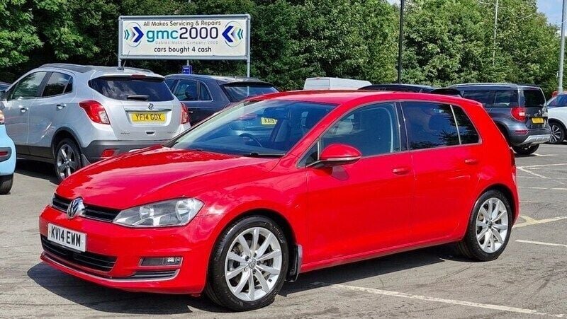 Red Used 2014 VW Golf VII GT Hatchback | £5,595 (Good price) - Image 1/4
