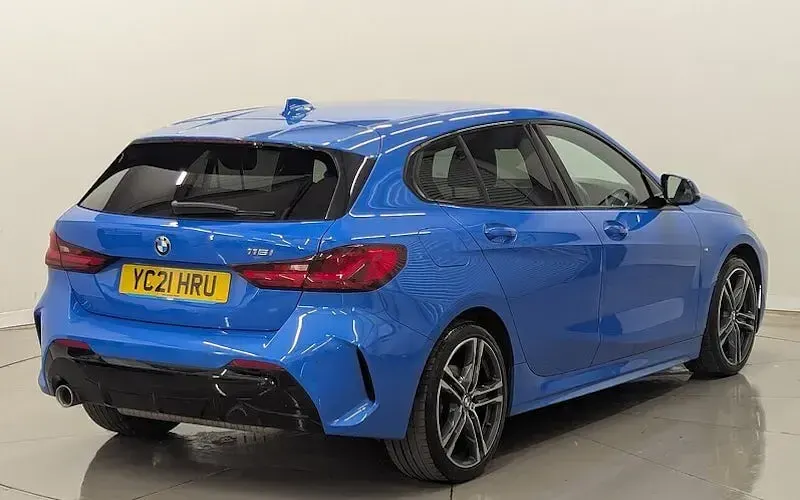 Used BMW 118 M Sport 136 HP (100 kW) 2021 Blue Hatchback