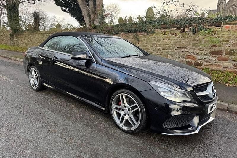 Black Used 2014 Mercedes E220 AMG Cabriolet | £7,995 (Fair price) - Image 1/1