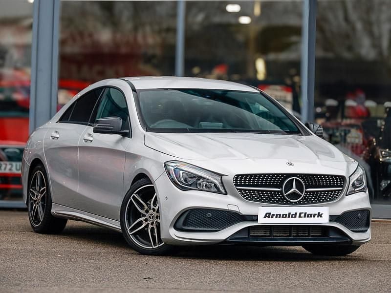 Used Mercedes CLA180 AMG line 122 HP (89 kW) 2018 Silver Sedan