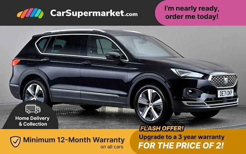 Black Used 2021 Seat Tarraco XCELLENCE SUV | £19,476 (Fair price) - Image 1/4