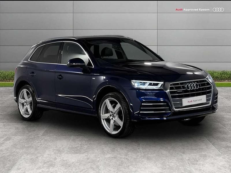 Blue Used 2019 Audi Q5 S-Line SUV | £23,434 (Good price) - Image 1/4