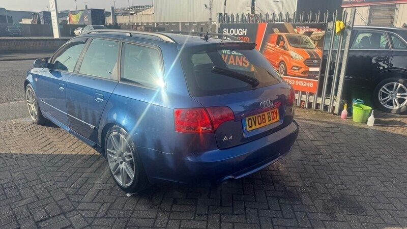 Used Audi A4 S-Line 170 HP (125 kW) 2008 Blue Estate