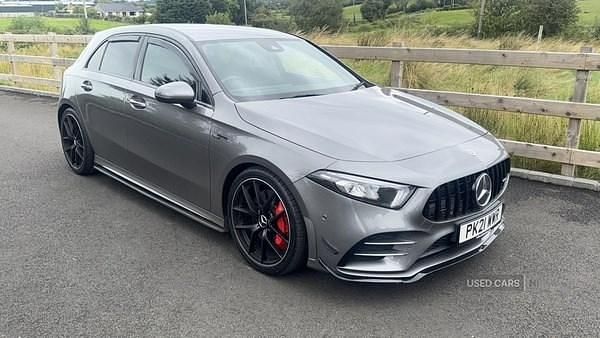 Grey Used 2021 Mercedes A35 AMG Executive Hatchback | £26,495 (A bit pricey) - Image 1/4