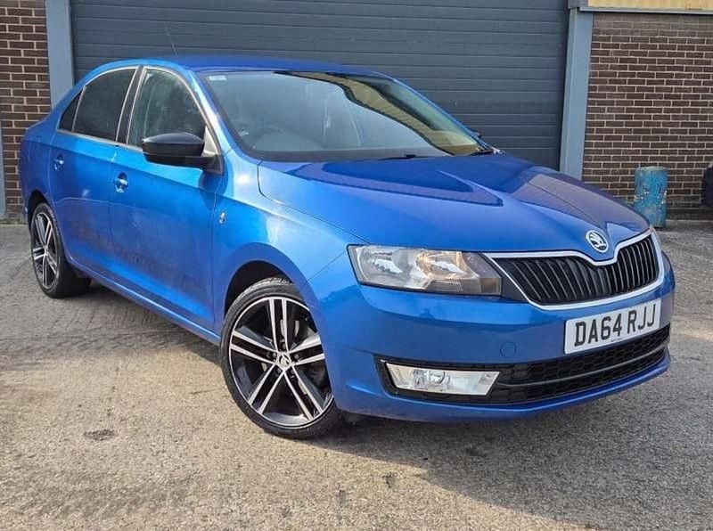 Used Skoda Rapid Sport 105 HP (77 kW) 2014 Blue Hatchback