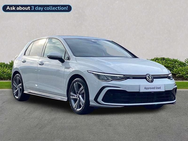 White Used 2023 VW Golf VIII R-line Hatchback | £21,499 (Fair price) - Image 1/4