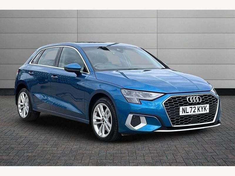 Blue Used 2022 Audi A3 e-tron Sport Hatchback | £18,995 (Fair price) - Image 1/4