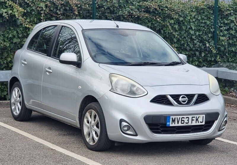 Silver Used 2013 Nissan Micra Acenta Hatchback | £3,475 (Good price) - Image 1/4