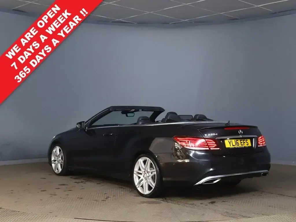 Used Mercedes E220 AMG line 2016 Black Cabriolet