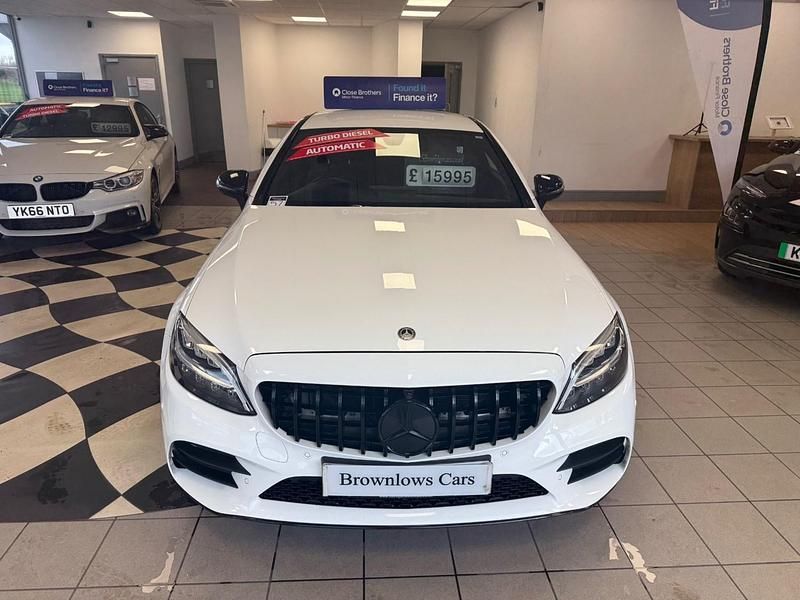 Used Mercedes C220 AMG line 2020 White Coupe