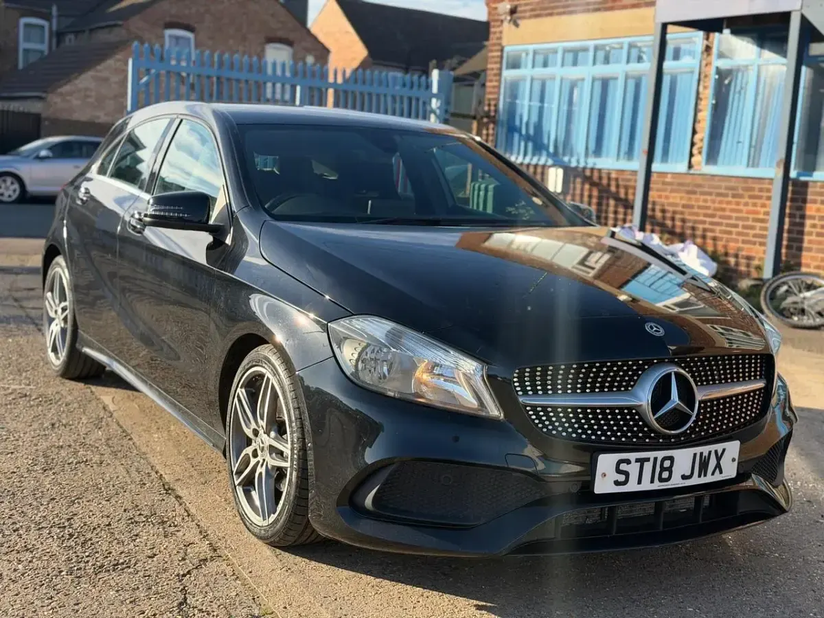 Used Mercedes A180 AMG line 2018 Black Hatchback