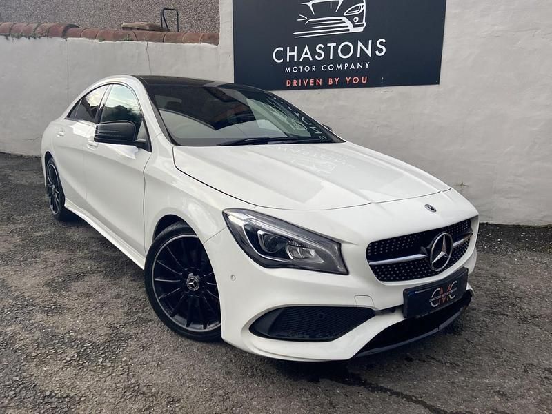 Used Mercedes CLA220 AMG line 177 HP (130 kW) 2018 White Sedan