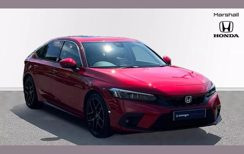Special metallic crystal red Used 2024 Honda Civic Advance Hatchback | £30,004 (Fair price) - Image 1/4