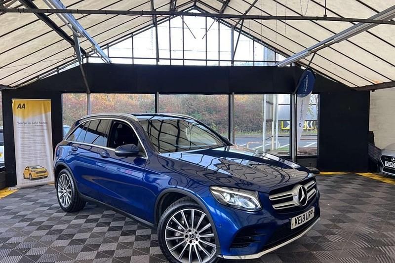 Blue Used 2018 Mercedes GLC220 AMG line Estate | £16,495 (Fair price) - Image 1/1