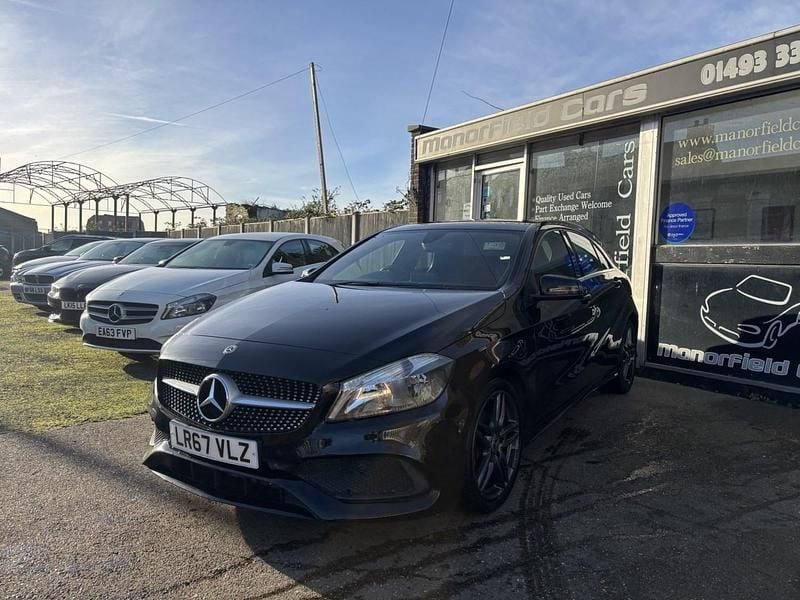 Used Mercedes A180 AMG line 2017 Black Hatchback