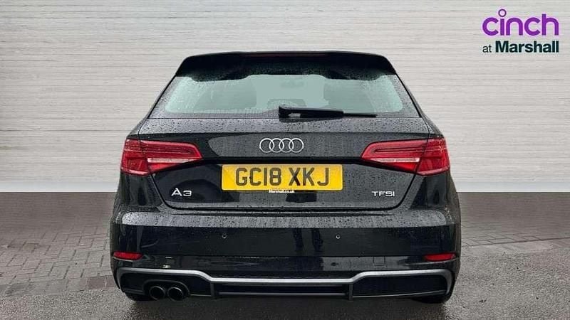 Begagnad Audi A3 S-Line 190 HK (139 kW) 2018 Svart Sedan