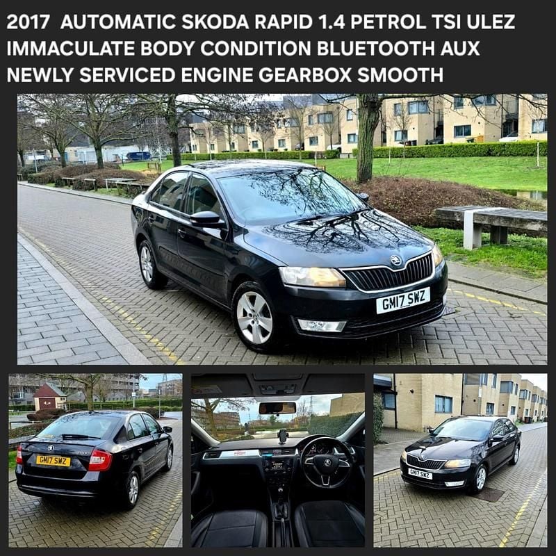 Used Skoda Rapid 125 HP (91 kW) 2017 Black Hatchback
