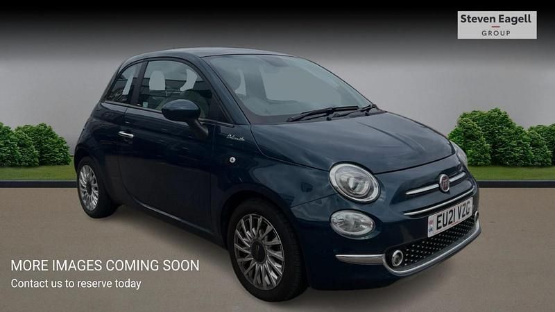 Blue Used 2021 Fiat 500 Dolcevita Hatchback | £9,815 (Fair price) - Image 1/4