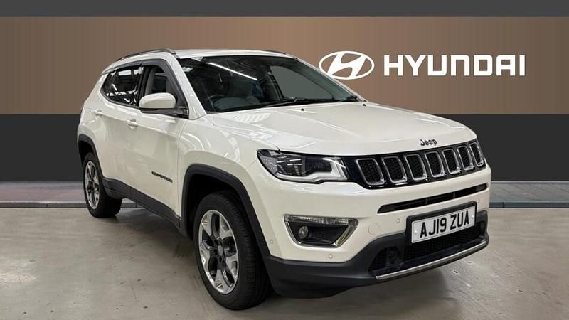 White Used 2019 Jeep Compass Limited SUV | £12,554 (Fair price) - Image 1/4