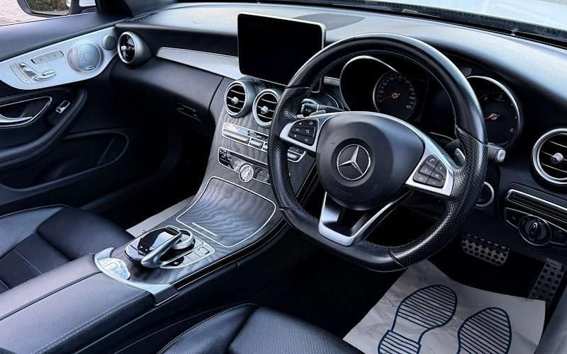 Used Mercedes C220 AMG Line Premium Plus 170 HP (125 kW) 2017 White Cabriolet