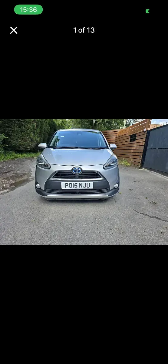 Used Toyota Sienta 116 HP (85 kW) 2026 Silver MPV