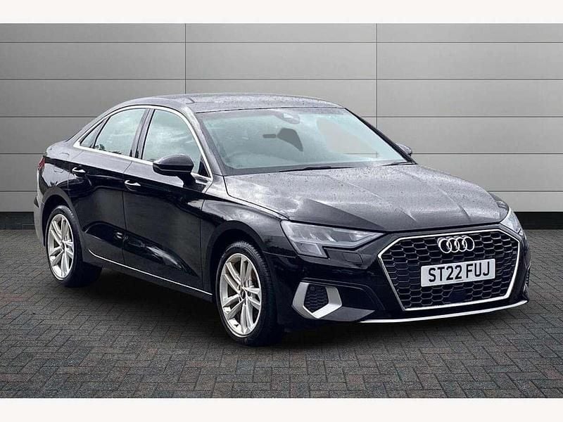 Brilliant black Used 2022 Audi A3 Sport Sedan | £18,850 (Good price) - Image 1/4