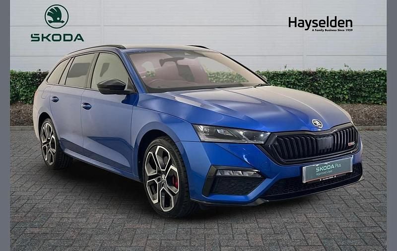 Blue Used 2021 Skoda Octavia vRS Estate | £19,195 (Good price) - Image 1/4