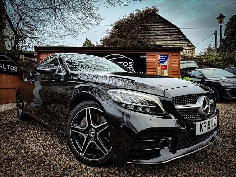 Used Mercedes C300 AMG line 2019 Black Coupe