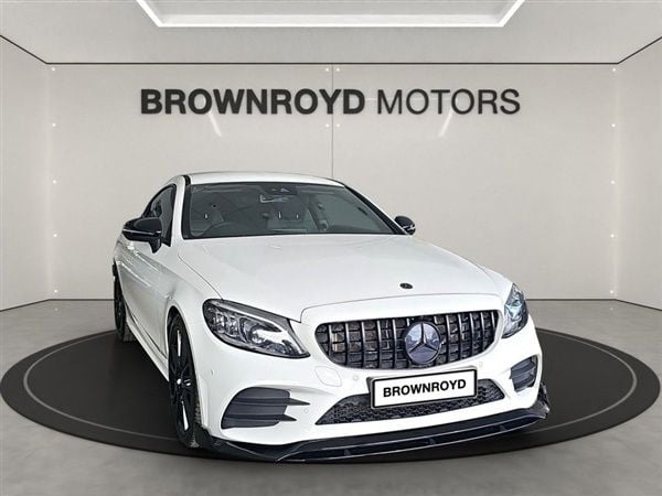 White Used 2019 Mercedes C300 AMG line Coupe | £19,990 (A bit pricey) - Image 1/1