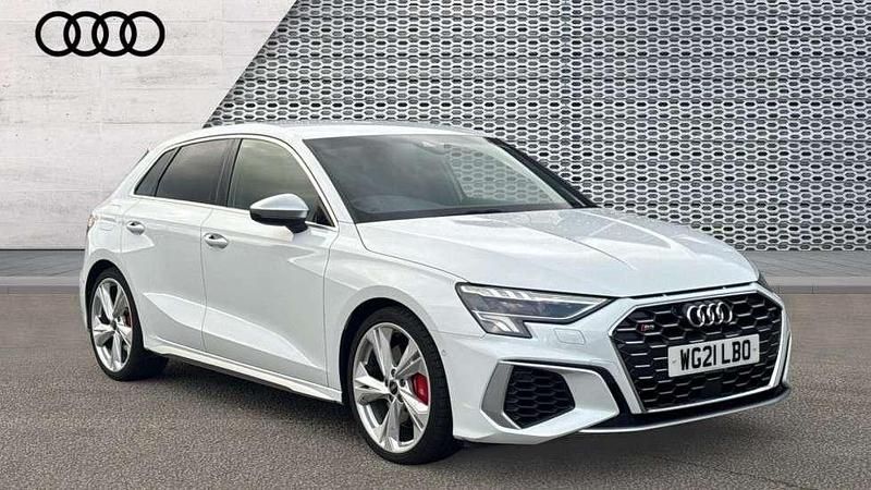 White Used 2021 Audi S3 Sportback Comfort Hatchback | £28,605 - Image 1/4