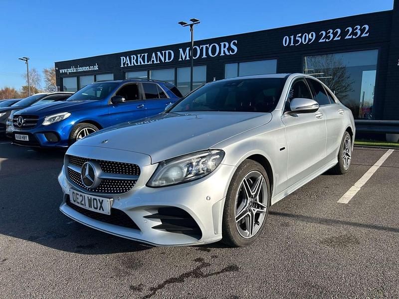 Used Mercedes C300e AMG line 2021 Silver Sedan