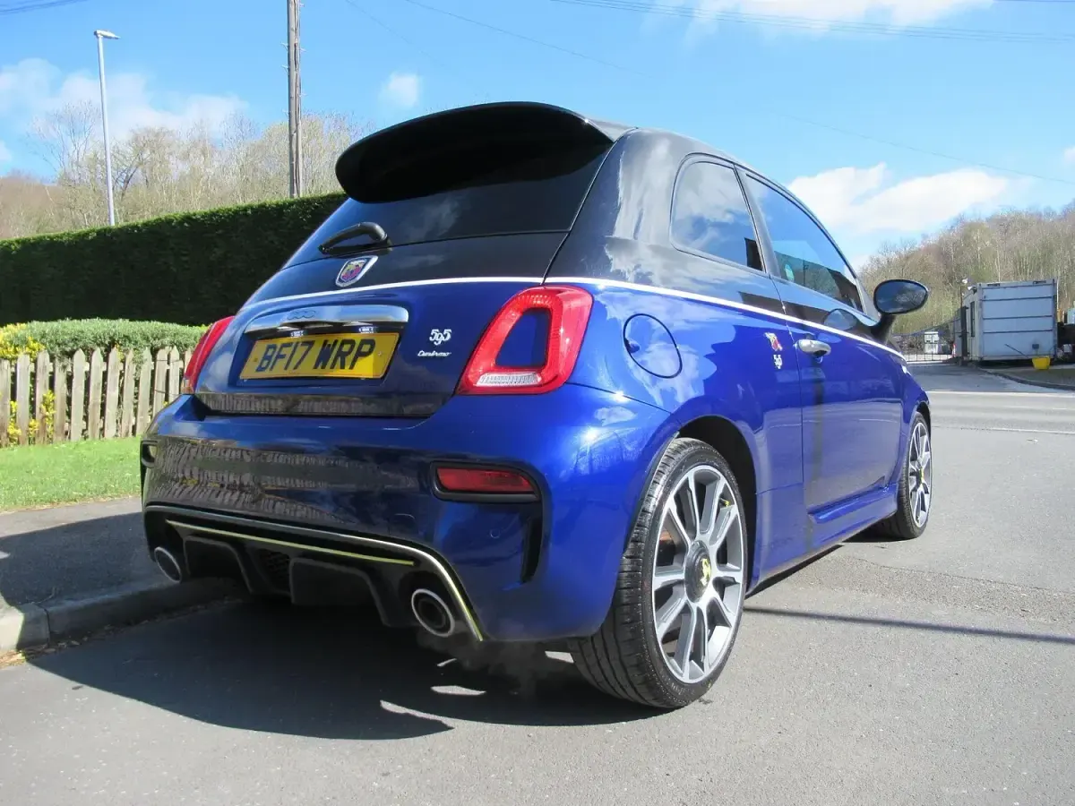 Used Abarth 595 Turismo 165 HP (121 kW) 2017 Black/blue Hatchback