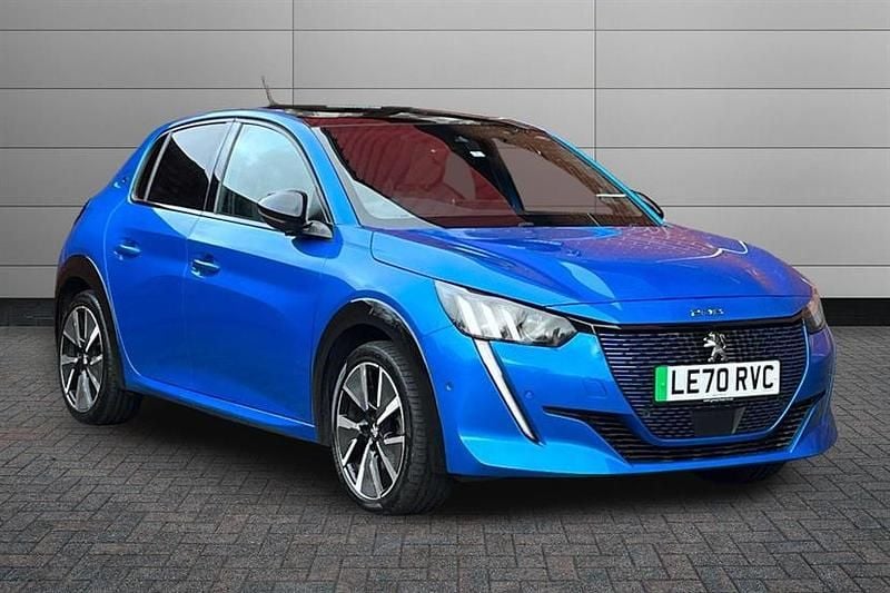 Used Peugeot e-208 GTi 100 kW (136 HP) 2020 Blue Hatchback