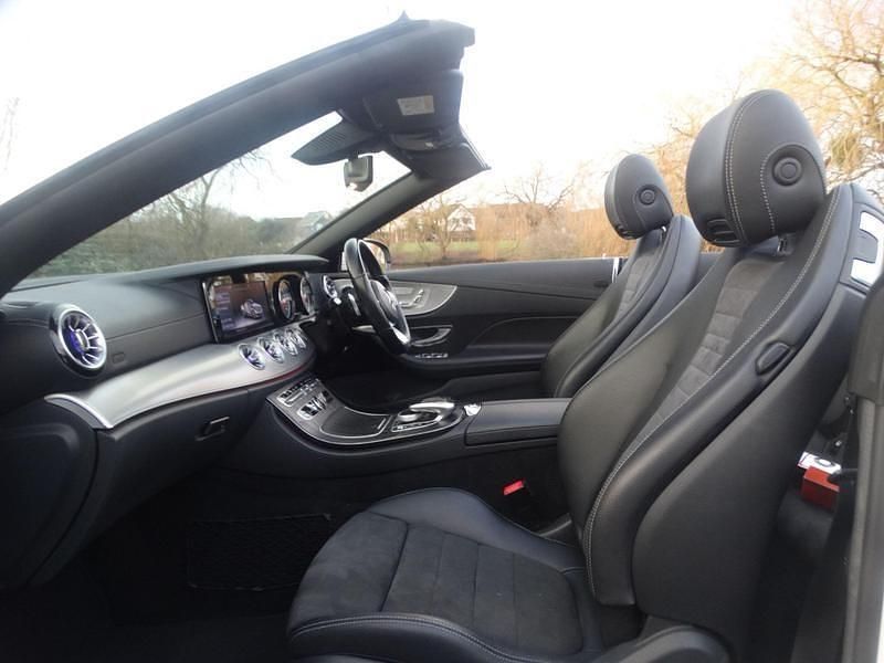 Used Mercedes E220 AMG line 194 HP (142 kW) 2018 White Cabriolet