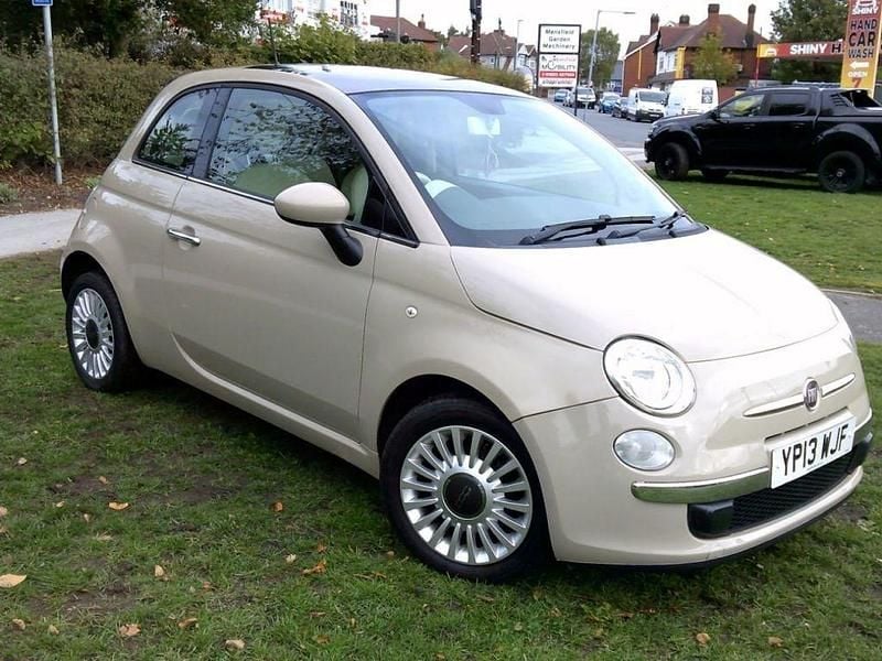 Beige Used 2013 Fiat 500 Lounge Hatchback | £2,495 (Super price) - Image 1/4