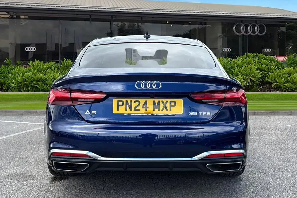 Used Audi A5 S-Line 150 HP (110 kW) 2024 Blue Hatchback