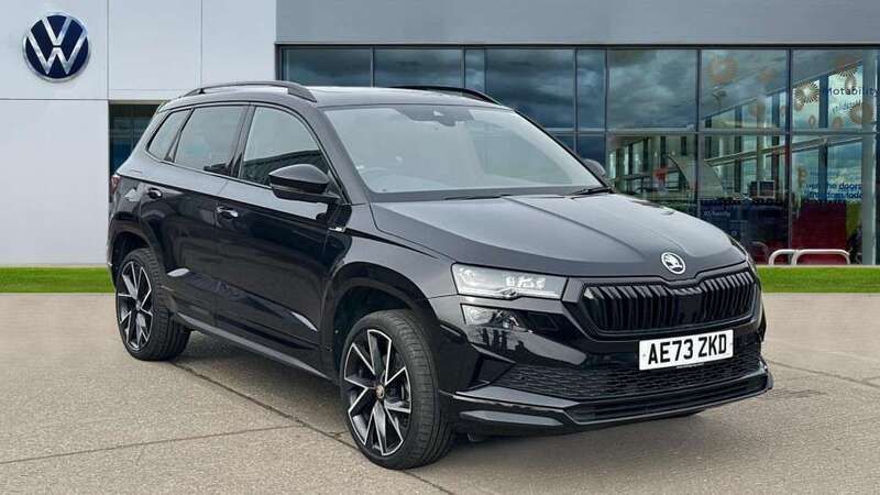 Black Used 2023 Skoda Karoq SportLine SUV | £24,883 (Fair price) - Image 1/4