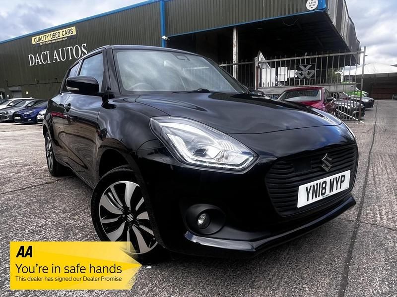 Black Used 2018 Suzuki Swift SZ5 Hatchback | £7,995 (A bit pricey) - Image 1/4