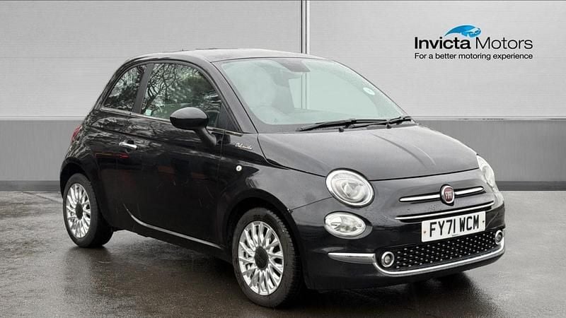 Crossover black Used 2021 Fiat 500 Dolcevita Hatchback | £8,450 (Fair price) - Image 1/4