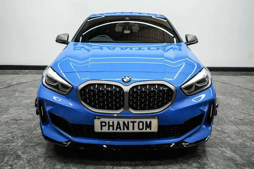Used BMW M135 Comfort Edition 306 HP (225 kW) 2021 Blue Hatchback