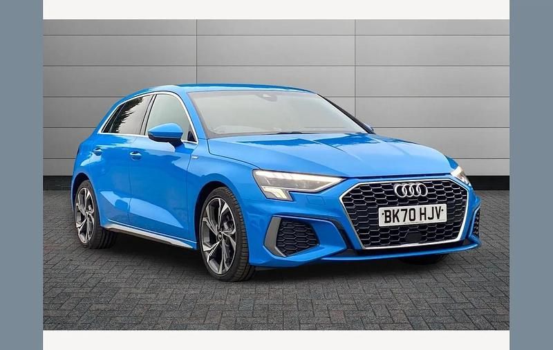 Turbo blue Used 2020 Audi A3 S-Line Hatchback | £19,150 (Fair price) - Image 1/4