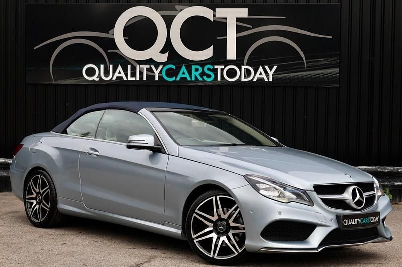 Used Mercedes E220 AMG 170 HP (125 kW) 2013 Silver Cabriolet