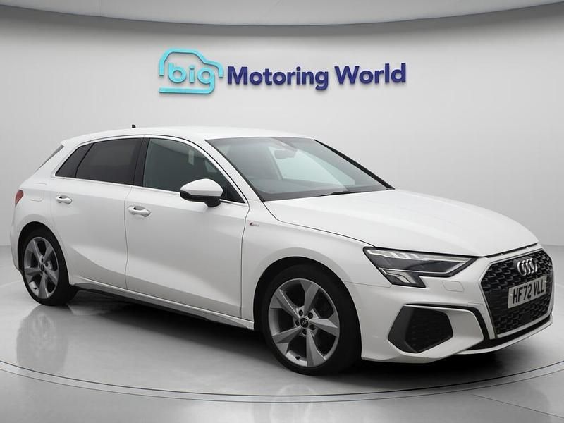 White Used 2022 Audi A3 Sportback S-Line Hatchback | £18,900 (Fair price) - Image 1/4