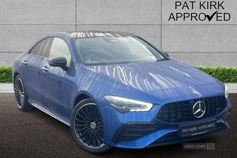 Blue Used 2024 Mercedes CLA220 AMG Line Premium Plus Sedan | £33,495 (Expensive) - Image 1/1