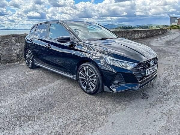 Black Used 2023 Hyundai i20 N Line Hatchback | £17,995 (Fair price) - Image 1/4
