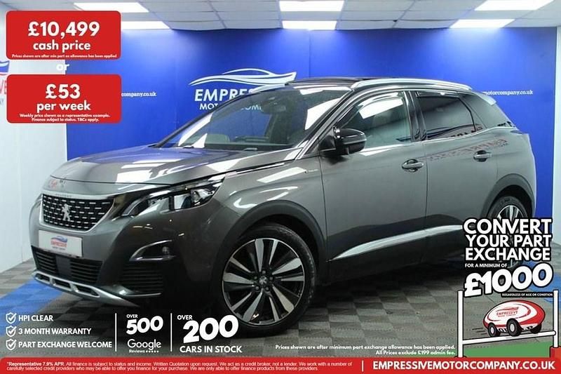Used Peugeot 3008 GT-line 130 HP (95 kW) 2018 Grey SUV